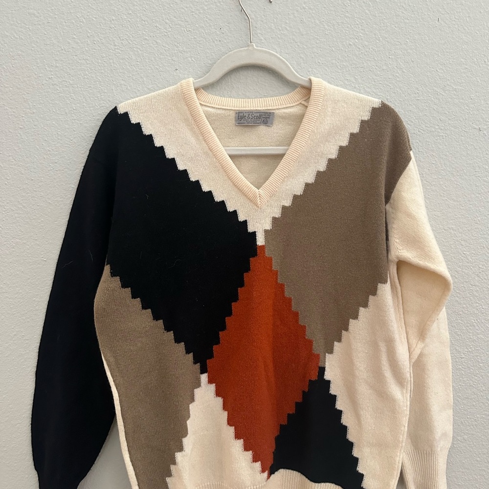 Lyle & Scott Cream Lambswool Sweater